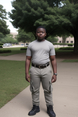 Nigerian teenager boy with  gray hair