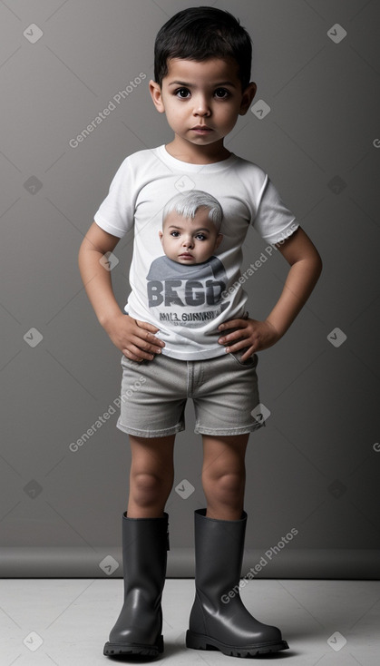 Venezuelan infant boy with  gray hair