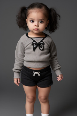 Panamanian infant girl with  gray hair