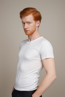 Caucasian adult male with  ginger hair