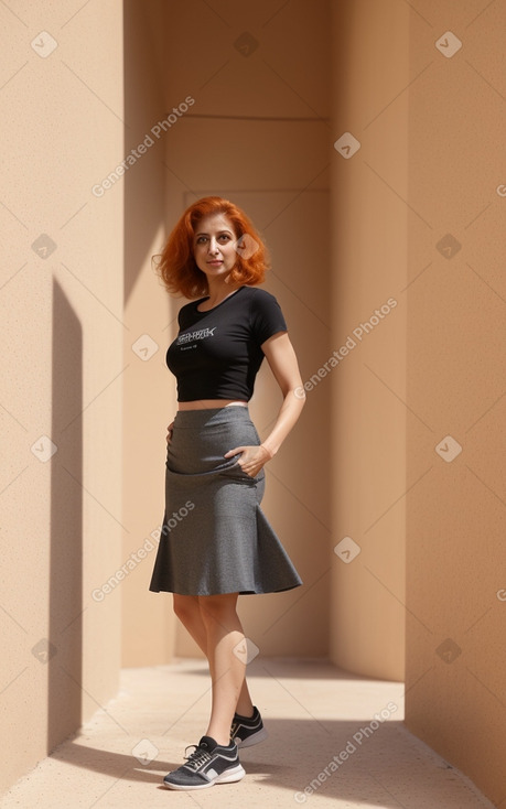 Jordanian 45 years female with  ginger hair