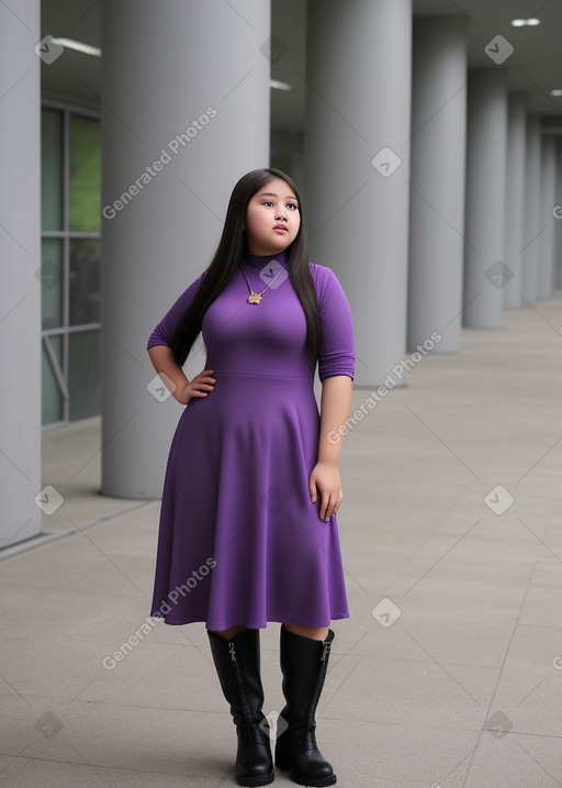 Malaysian teenager girl with  gray hair