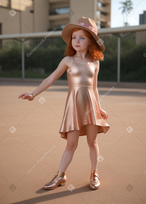 Australian child girl with  ginger hair