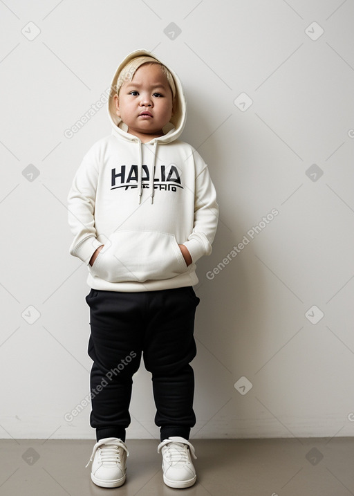 Indonesian infant boy with  blonde hair