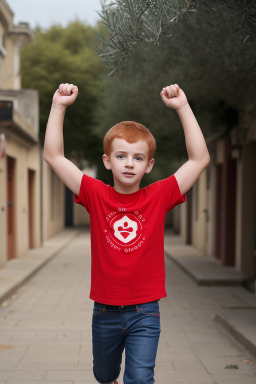 Child boy with  ginger hair