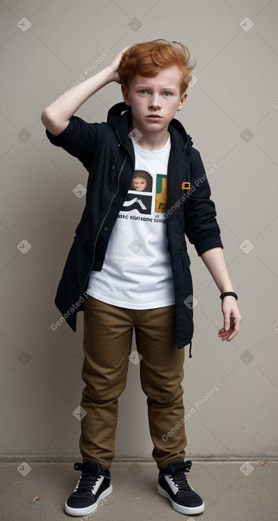 Ecuadorian child boy with  ginger hair