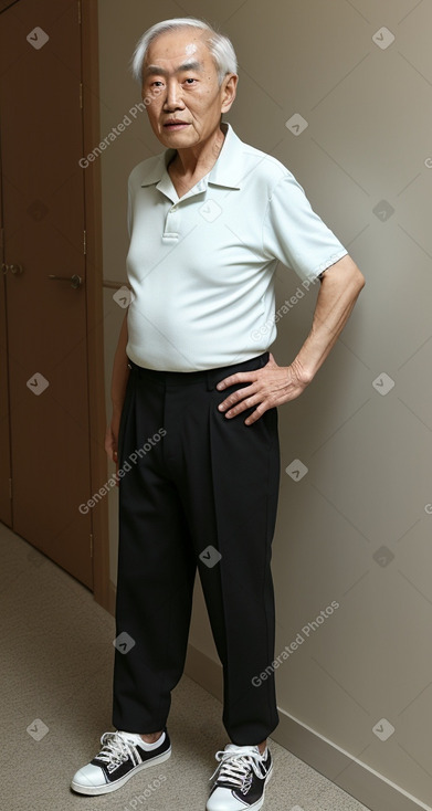 South korean elderly male with  black hair