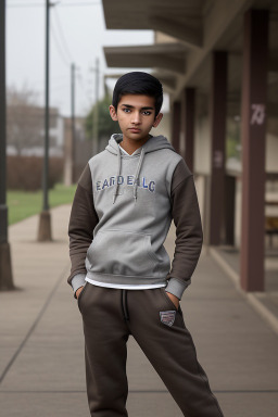 Nepalese teenager boy with  gray hair