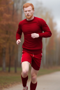 Latvian adult male with  ginger hair