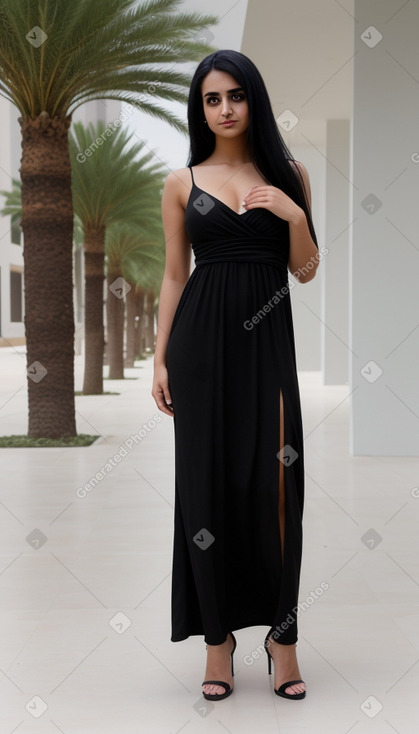 Emirati young adult female with  black hair