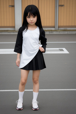 Japanese child female with  black hair