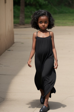 Ethiopian child girl with  black hair