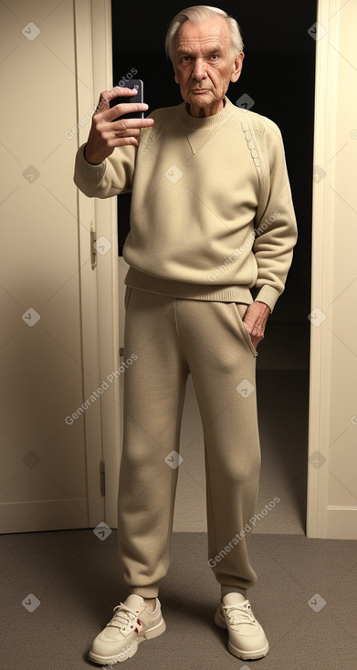 Slovenian elderly male with  blonde hair