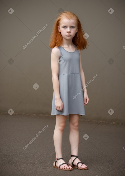 Danish child girl with  ginger hair