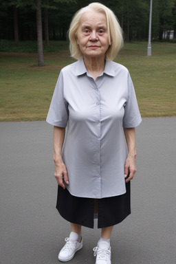 Finnish elderly female with  blonde hair