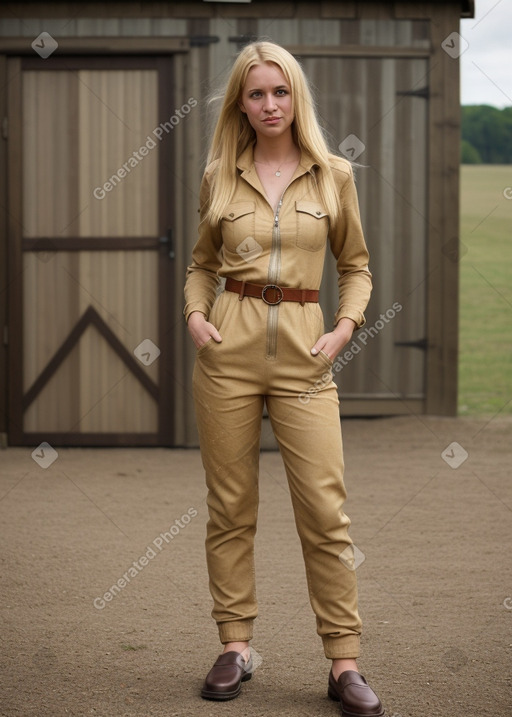 German adult female with  blonde hair