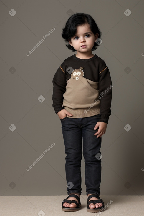 Australian infant boy with  black hair