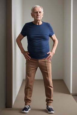 Finnish elderly male with  brown hair