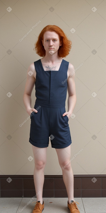 Turkish adult non-binary with  ginger hair