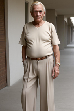 Argentine elderly male with  blonde hair