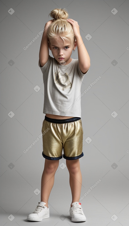 Portuguese child boy with  blonde hair