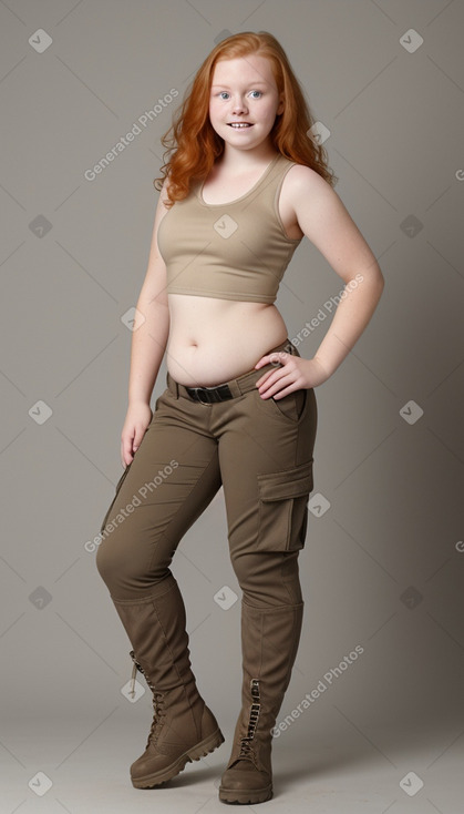 Belgian teenager girl with  ginger hair