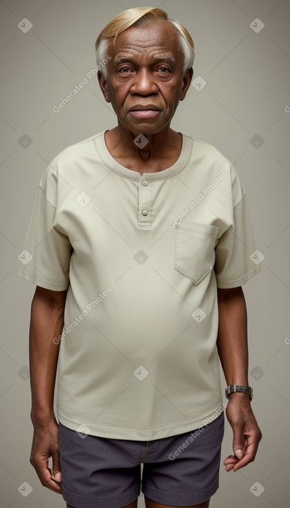 Nigerian elderly male with  blonde hair