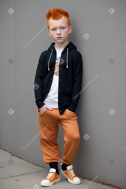 Lithuanian child boy with  ginger hair