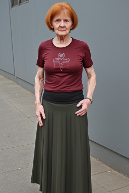 Lithuanian elderly female with  ginger hair