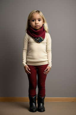 Guatemalan infant girl with  blonde hair