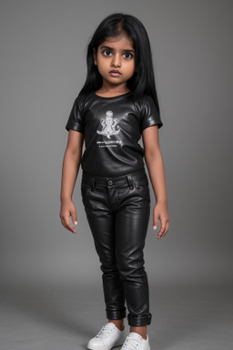 Sri lankan infant girl with  black hair