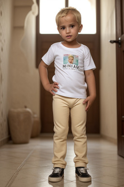 Moroccan infant boy with  blonde hair