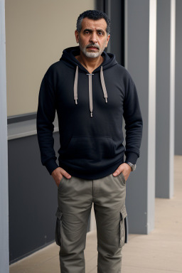 Libyan middle-aged male with  black hair