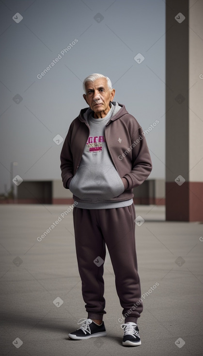 Qatari elderly male with  gray hair