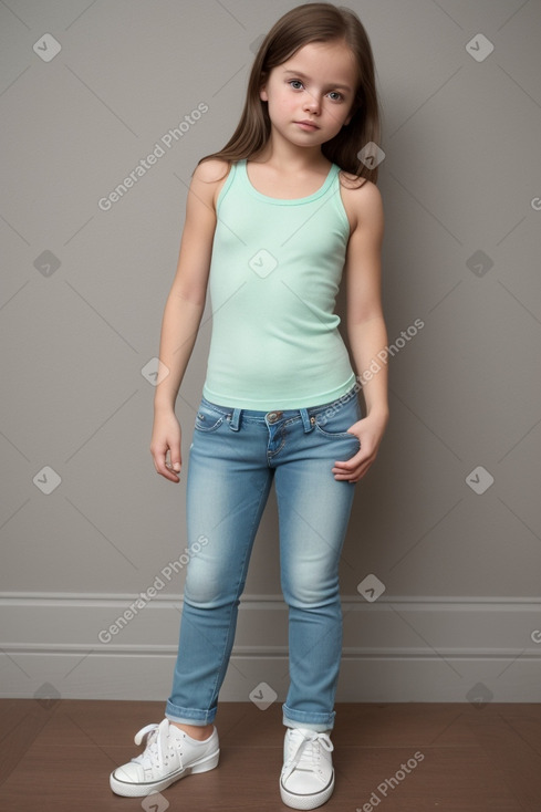 Danish infant girl with  brown hair