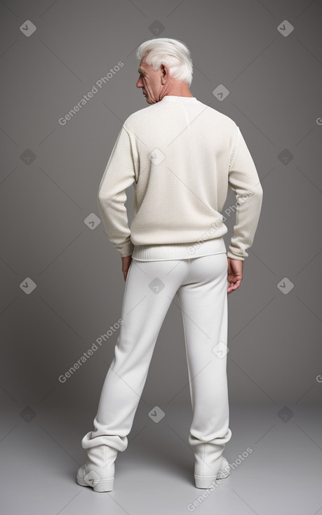 Belarusian elderly male with  white hair