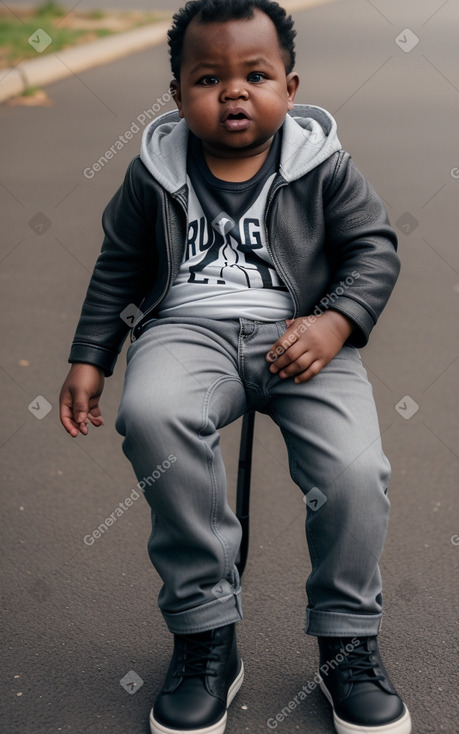 Kenyan infant boy with  gray hair