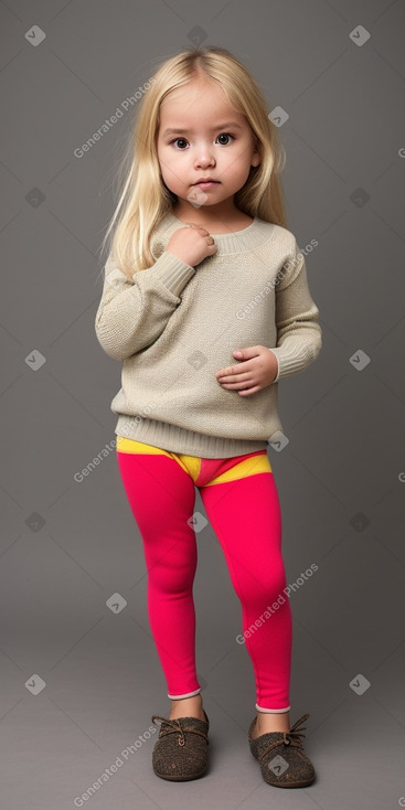 Bolivian infant girl with  blonde hair