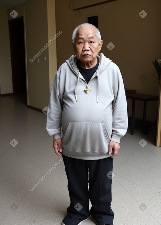 Thai elderly male with  blonde hair