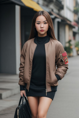 Vietnamese young adult female with  brown hair