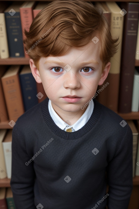 Child boy with  ginger hair