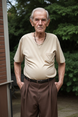 Dutch elderly male with  brown hair