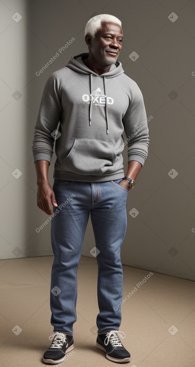 Ghanaian middle-aged male with  gray hair