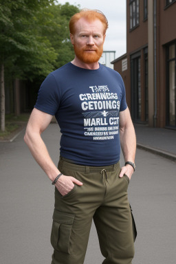 Swedish 45 years male with  ginger hair