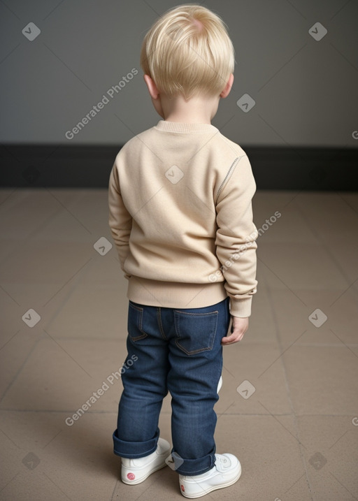 Russian infant boy with  blonde hair