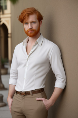 Arab adult male with  ginger hair