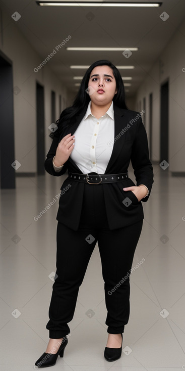 Emirati young adult female with  black hair