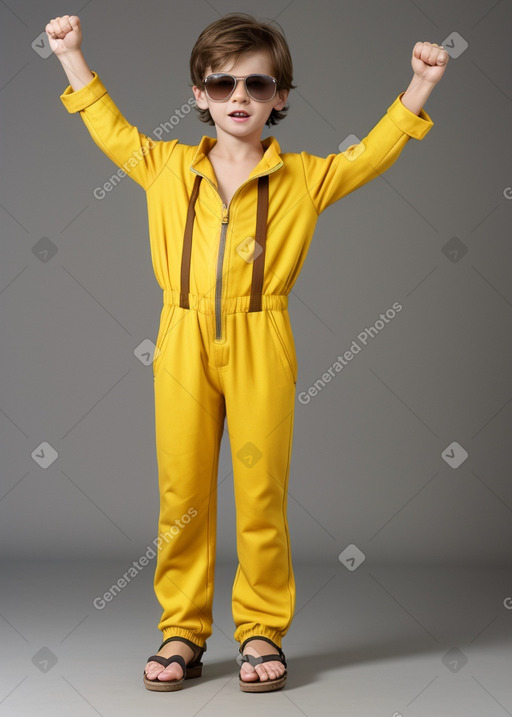 Slovak child boy with  brown hair