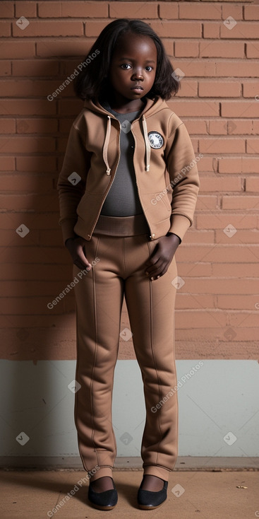 Ugandan infant girl with  brown hair