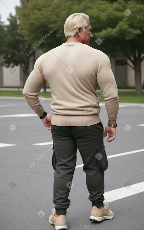 Mexican middle-aged male with  blonde hair